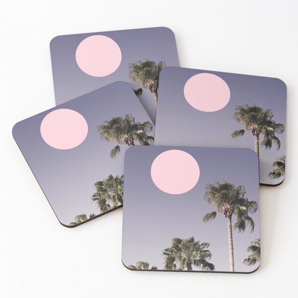 Item preview, 01_Palm trees pink sun designed and sold by ESCAPZ.