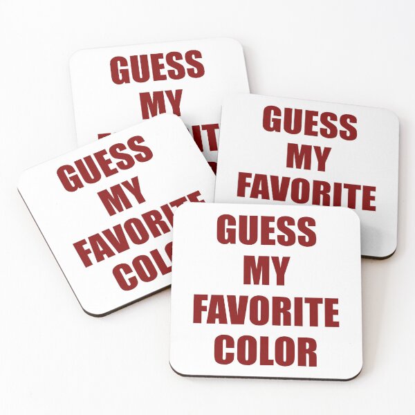 Item preview, Guess My Favorite Color Maroon designed and sold by artfulnotebook.