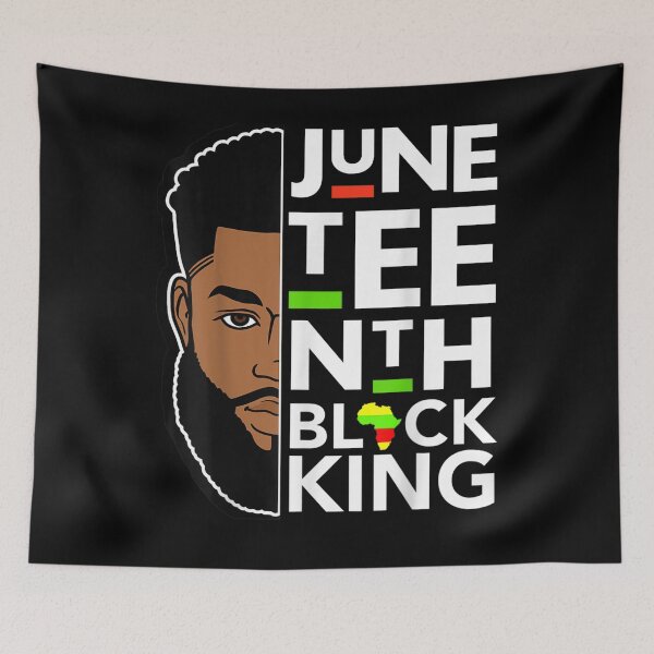 Item preview, June Nth Freedom Black King Father Dad Men Son Brothers  designed and sold by nancyholly.