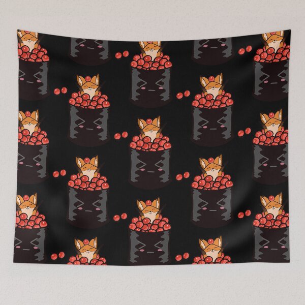 Item preview, Ikura sushi fox  designed and sold by ssinedcalligan.