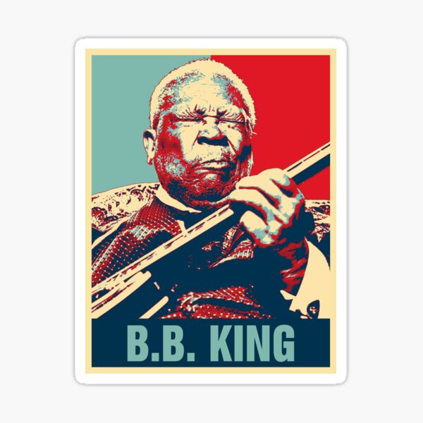 BB King Blues On Top Of Blues Album Cover Sticker