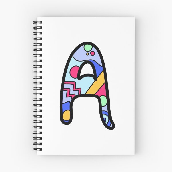 Item preview, Letter A with doodles designed and sold by Rocky Designs.