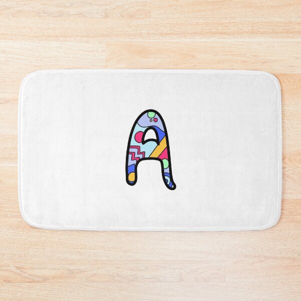 Item preview, Letter A with doodles designed and sold by Rocky Designs.