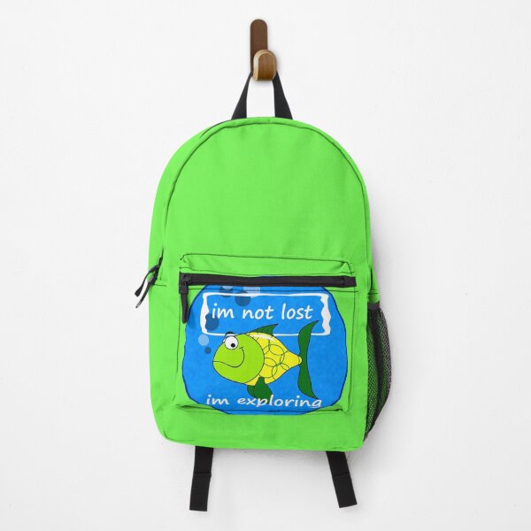 Item preview, Funny yellow fish Im not lost im exploring. Camping Sayings. A gift for the fisherman.  designed and sold by WolgaArt.