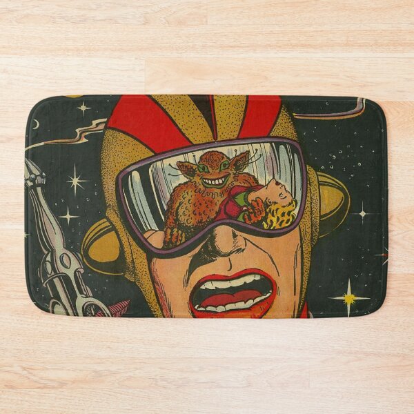 Item preview, Space Action Vintage Comic Book, Ray gun, Alien Monster, Rocket ship, outer space, universe, astronaut, space suit designed and sold by Nostrathomas66.
