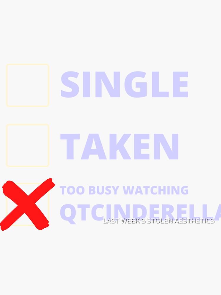 QTCINDERELLA Twitch Streamer Funny Meme Omegalul Sticker for Sale