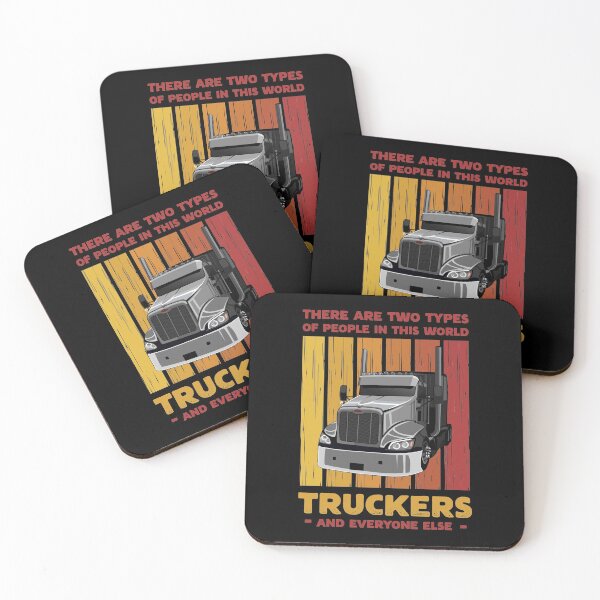 Item preview, Retro Trucker Truck Driver Two Types of People designed and sold by Uppercase Tees.