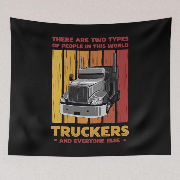 Item preview, Retro Trucker Truck Driver Two Types of People designed and sold by Uppercase Tees.