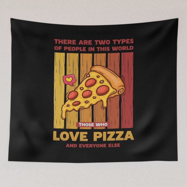 Item preview, Retro Pizza Lover Two Types of People designed and sold by Uppercase Tees.