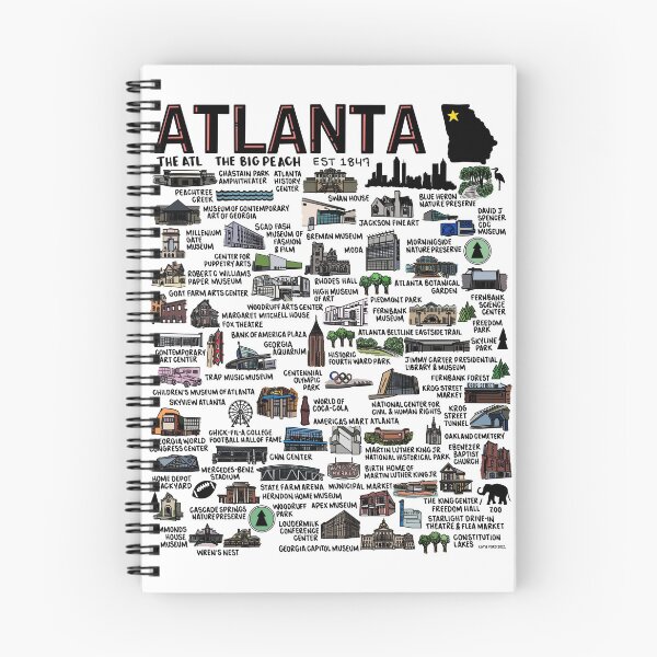 Item preview, Atlanta Map designed and sold by fiberandgloss.