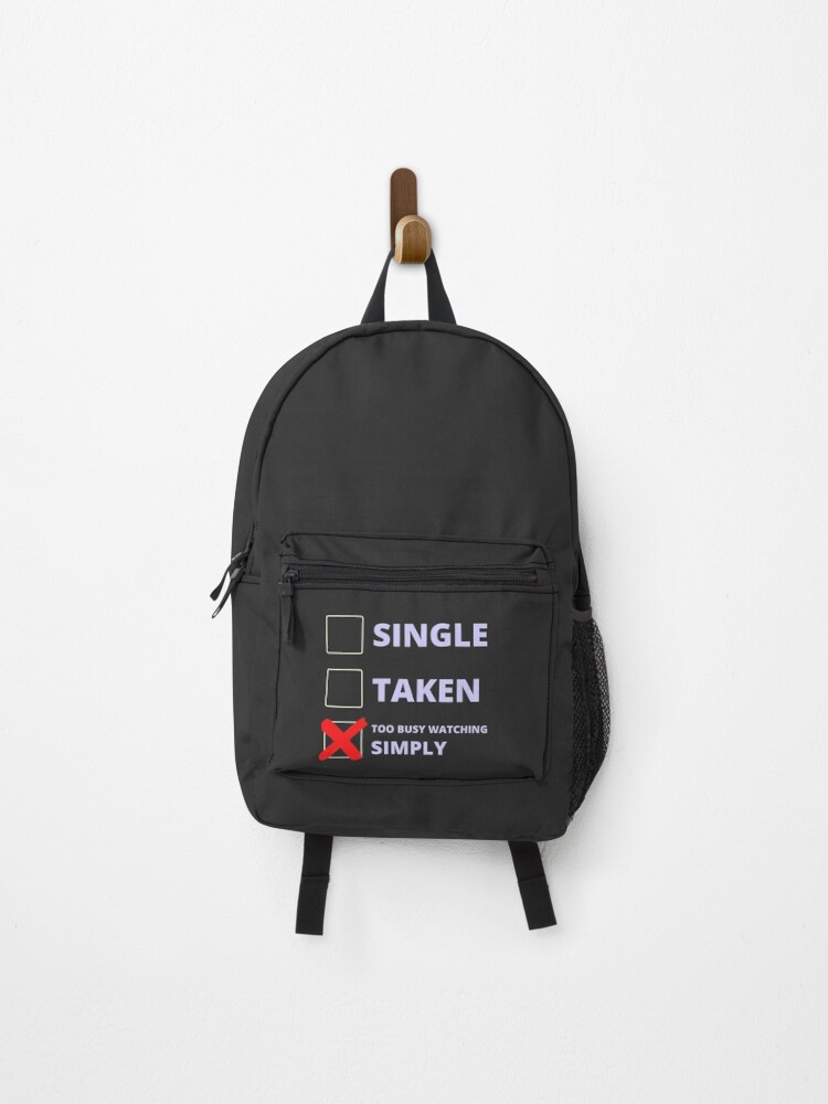 Simply Funny Single Taken Backpack