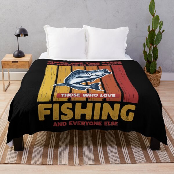 Item preview, Retro Fishing Two Types of People designed and sold by Uppercase Tees.