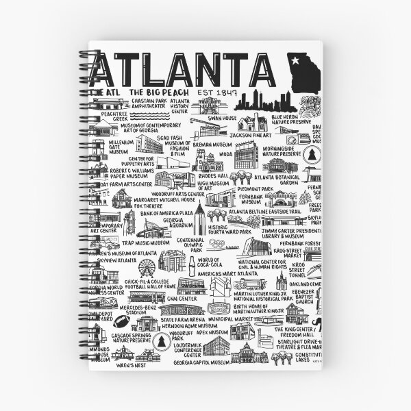 Item preview, Mapa de Atlanta designed and sold by fiberandgloss.