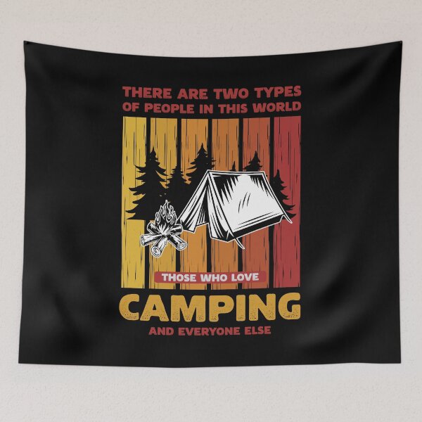 Item preview, Retro Camping Two Types of People designed and sold by Uppercase Tees.