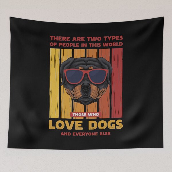 Item preview, Retro Rottweiler Two Types of People designed and sold by Uppercase Tees.