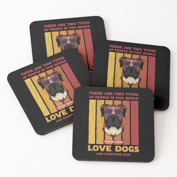 Artikelvorschau, Retro Boxer Hund Zwei Arten von Menschen entworfen und verkauft von Uppercase Tees.