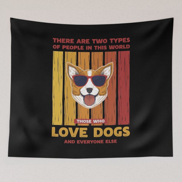 Item preview, Retro Corgi Two Types of People designed and sold by Uppercase Tees.