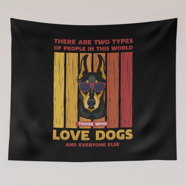 Item preview, Retro Doberman Two Types of People designed and sold by Uppercase Tees.