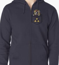 Legend Of Zelda - Pocket Zelda Zipped Hoodie