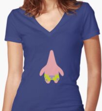 The Minimalist Starfish Women's Fitted V-Neck T-Shirt