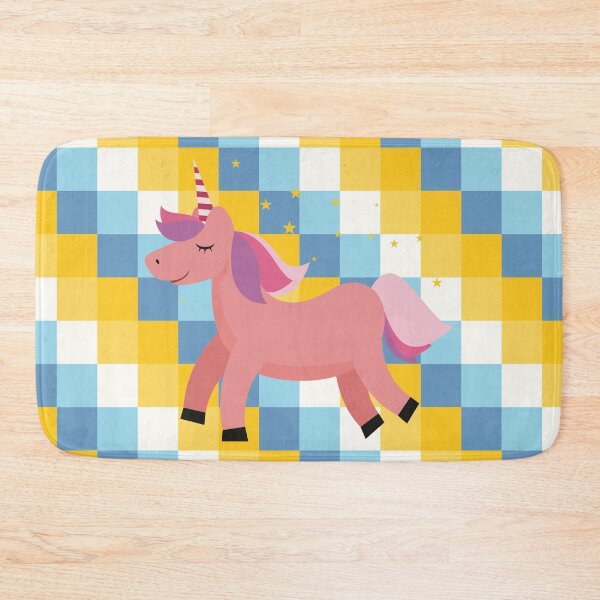 Item preview, Geometric Unicorn Yellow Background designed and sold by DAFIN.