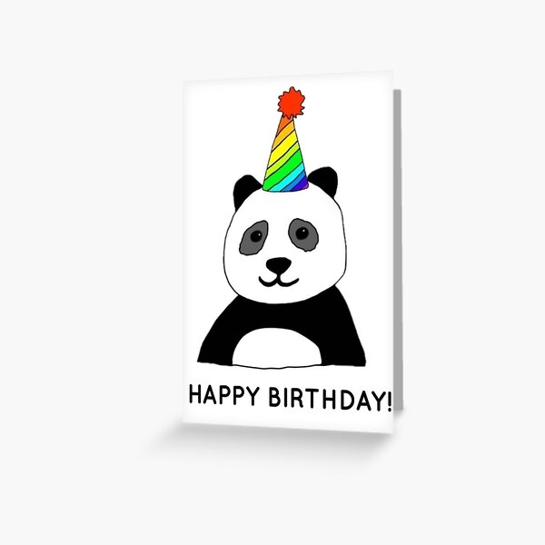 Item preview, Happy Birthday Party Panda designed and sold by Lovethatsticks.