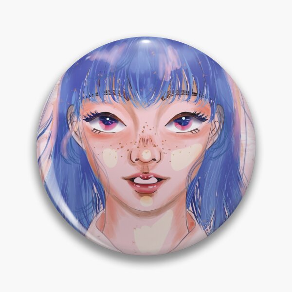 Item preview, Pink sky and Blue hair  designed and sold by Hana-art38.