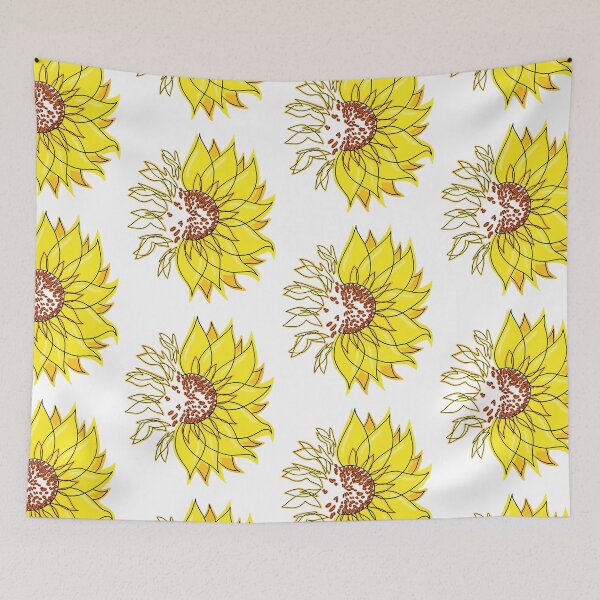 Item preview, Sunflower & Butterflies in Lines designed and sold by Kazyii.