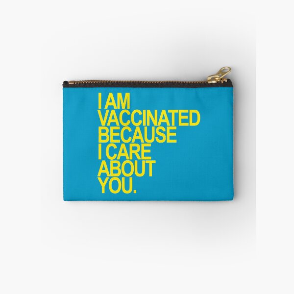 Item preview, I am vaccinated because I care about you. (yellow) designed and sold by Thelittlelord.