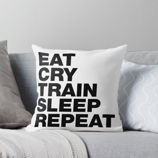 Item preview, EAT CRY TRAIN SLEEP REPEAT designed and sold by Art by s2ray.