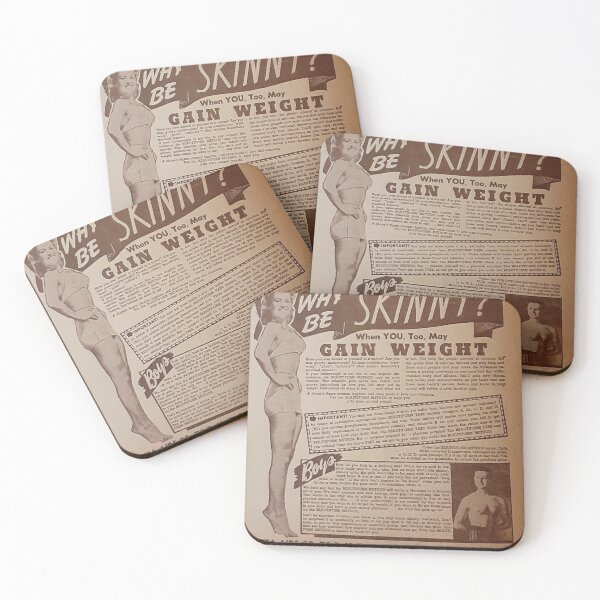 Item preview, Why Be Skinny, When You Too, May Gain Weight, 1940's magazine ad designed and sold by Vintaged.