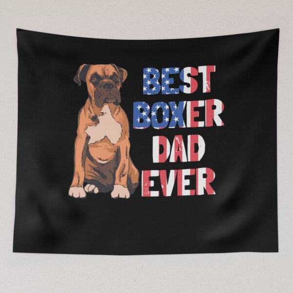 Item preview, Boxer Patriotic Flag Dog Dad American designed and sold by khuetrung79.
