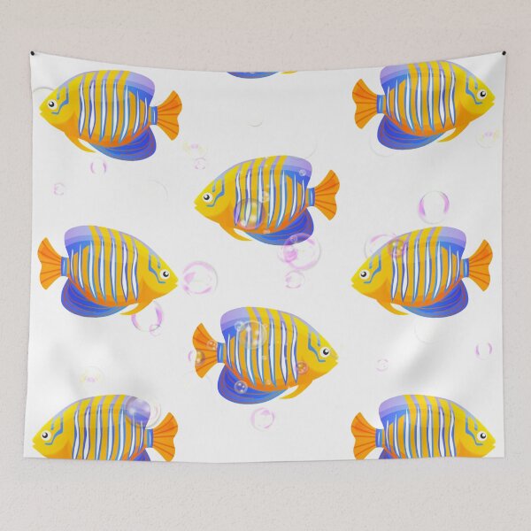 Item preview, Colorful Fish and bubbles designed and sold by rahman-7.