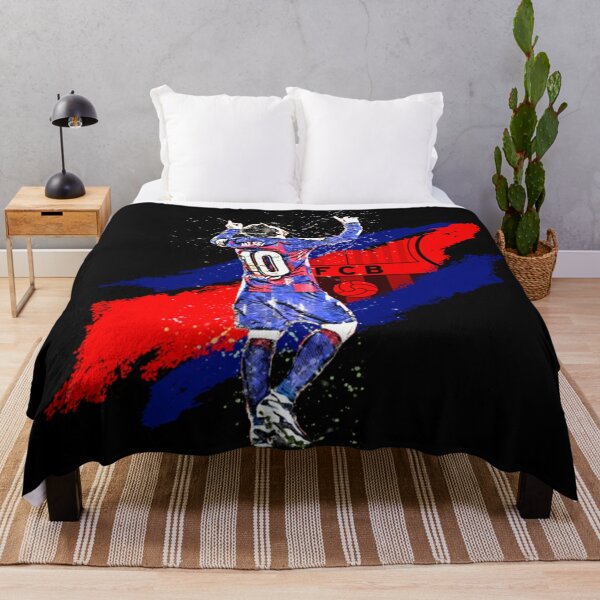 Barcelona FC Lionel Leo Messi Soccer Football Single  Bed Quilt Cover Set 