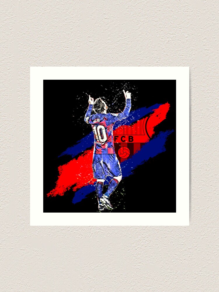 "Leo Messi FC Barcelona's Historic Record Breaker" Art Print For Sale ...