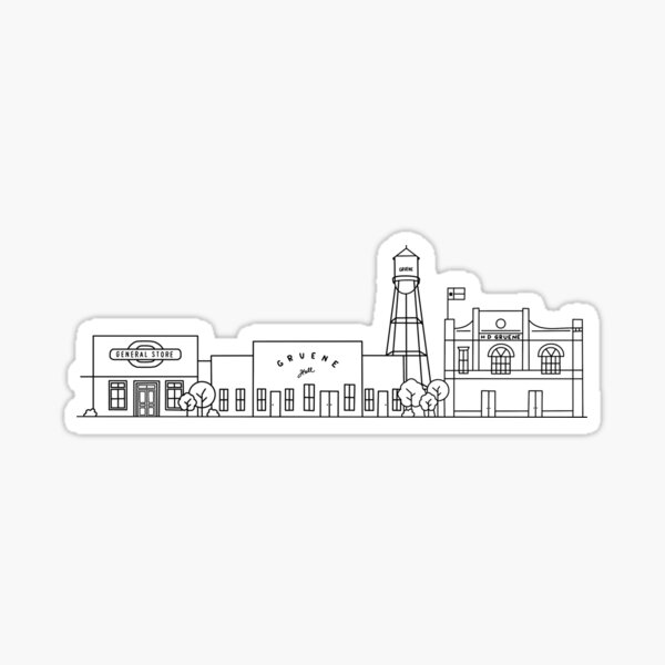 Item preview, Gruene Texas line of stores designed and sold by LinedDesigns.