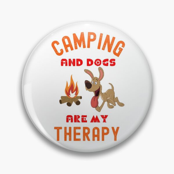 Item preview, Camping And Dogs Are My Therapy designed and sold by Soccer4kids.