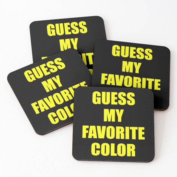 Item preview, Guess My Favorite Color Bright Yellow designed and sold by artfulnotebook.