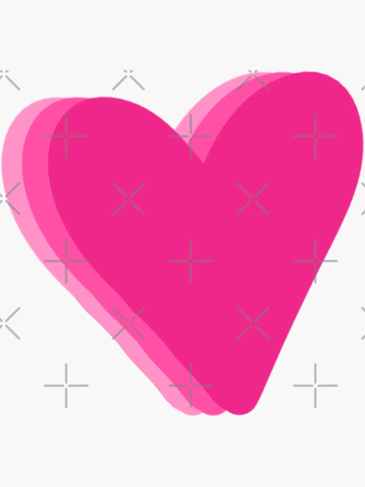 Tiny pink hearts  Sticker for Sale by Georgiagal12