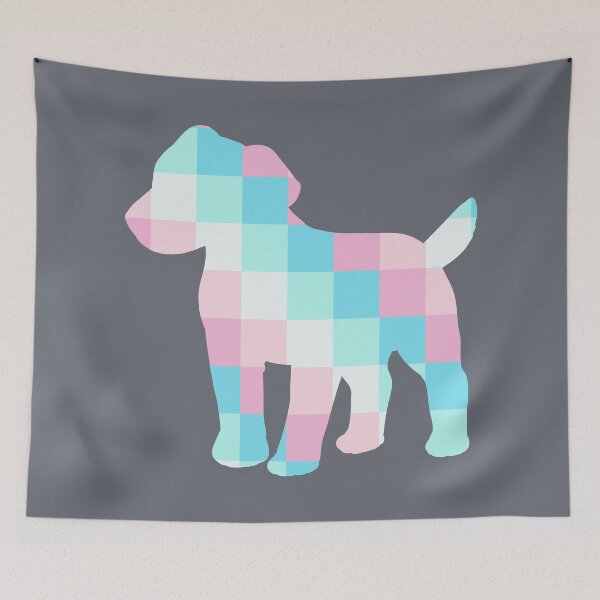 Item preview, Geometric Square Pastel Dog designed and sold by DAFIN.