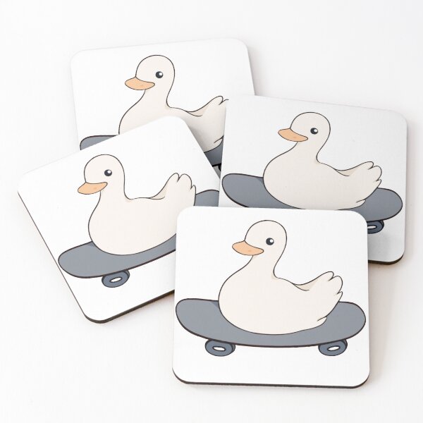Artikelvorschau, Ente auf Skateboard entworfen und verkauft von Cloudlilies.