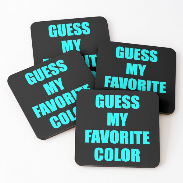 Item preview, Guess My Favorite Color Aqua designed and sold by artfulnotebook.