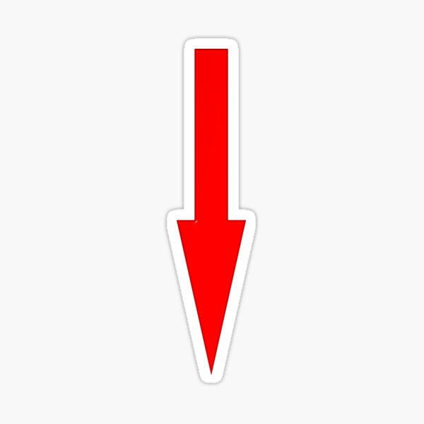 Arrow Red Pointing Icon Isolated White Background Graphic, 49% OFF