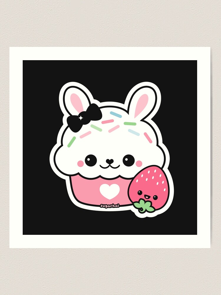 Cute Bunny Cake | Art Print