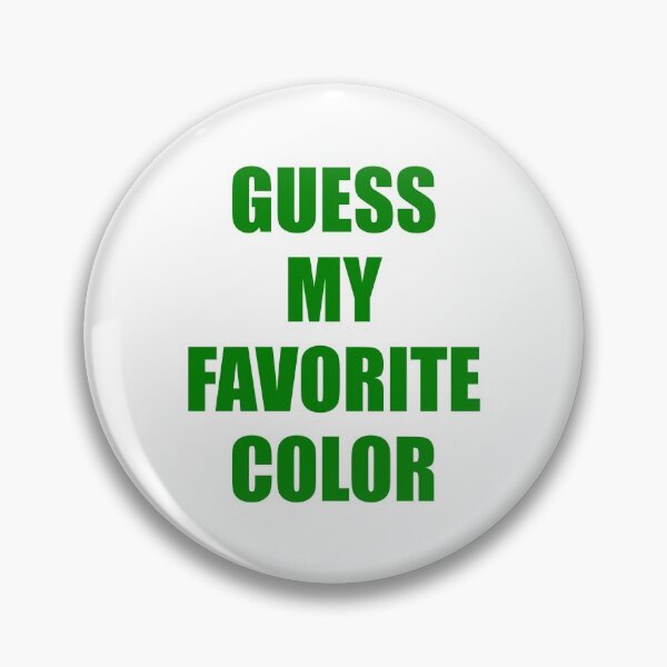 Item preview, Guess My Favorite Color Green designed and sold by artfulnotebook.