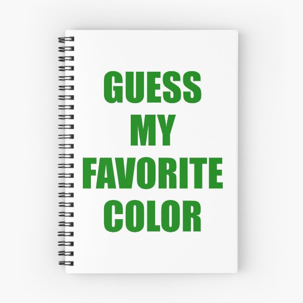 Item preview, Guess My Favorite Color Green designed and sold by artfulnotebook.