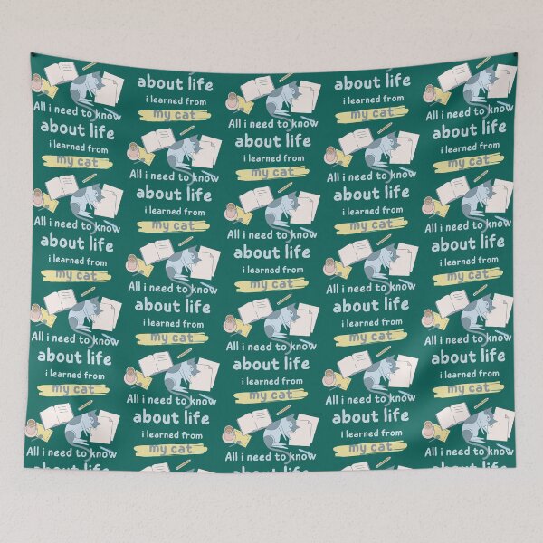 Item preview, all i need to know about life i learned from my cat designed and sold by YACINE-MALIKI.