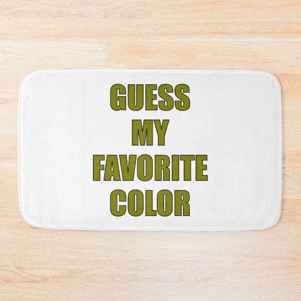 Item preview, Guess My Favorite Color Olive Green designed and sold by artfulnotebook.