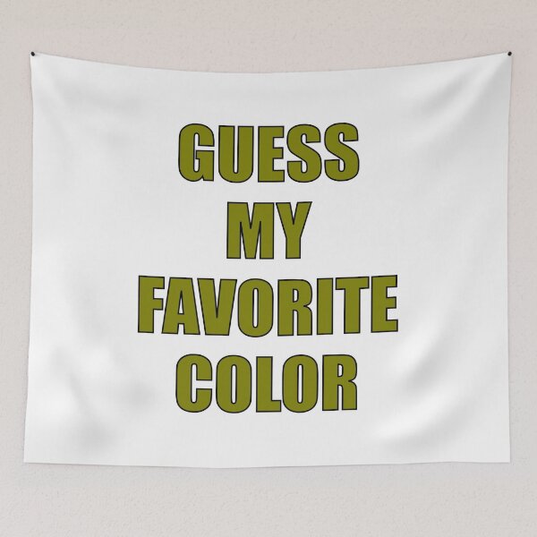 Item preview, Guess My Favorite Color Olive Green designed and sold by artfulnotebook.