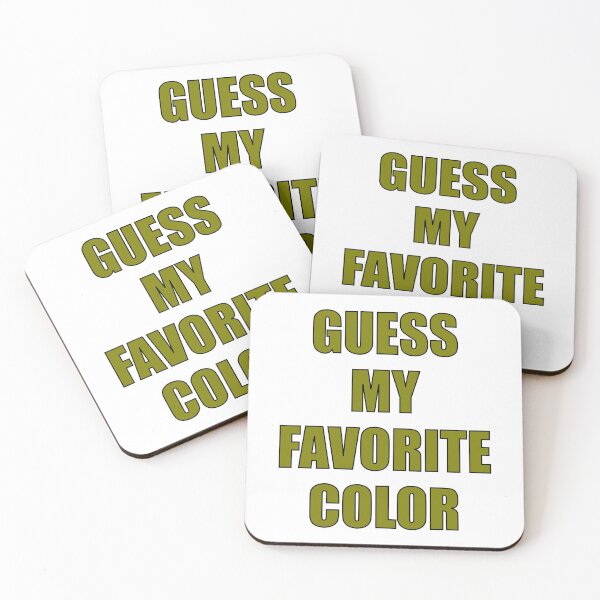 Item preview, Guess My Favorite Color Olive Green designed and sold by artfulnotebook.